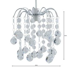 Amie Jewel Easy Fit Pendant Shade 9 Amie Jewel Easy Fit Pendant Shade -Dunelm 1000086268 alt04