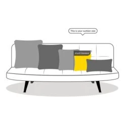 Chenille Diamond Ikat Natural Cushion Cover -Dunelm 1000111675 alt06