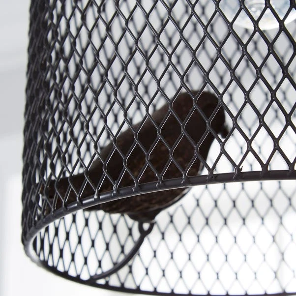 Livry Bird Grey Easy Fit Pendant Shade 6 Livry Bird Grey Easy Fit Pendant Shade - Image 4