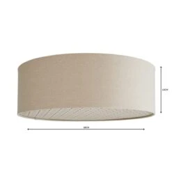 Kirsty Shade Taupe Flush Ceiling Light -Dunelm 1000119785 alt04
