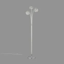 Cecilie 3 Arm Chrome Floor Lamp 12 Cecilie 3 Arm Chrome Floor Lamp -Dunelm 1000137376 alt01