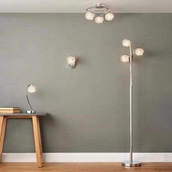 Cecilie 3 Arm Chrome Floor Lamp 9 Cecilie 3 Arm Chrome Floor Lamp - Image 7