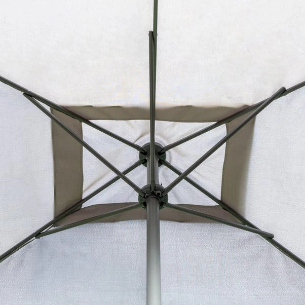 3m Grey Rectangular Crank Parasol 5 3m Grey Rectangular Crank Parasol - Image 3