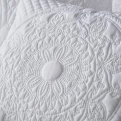 Mandalay White Bedspread -Dunelm 1000167161 alt02