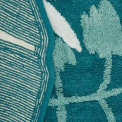 Leaf Green Bath Mat -Dunelm 1000180356 alt02