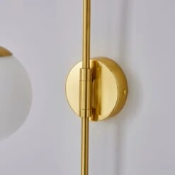 Eniola Gold Plug In Wall Light 12 Eniola Gold Plug In Wall Light -Dunelm 1000182573 alt03