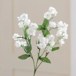 Artificial White Seventh Heaven Stem -Dunelm 30104408 alt02