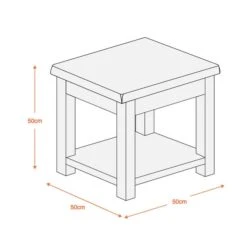 Aylesbury Side Table, Oak 9 Aylesbury Side Table, Oak -Dunelm 30115843 alt09