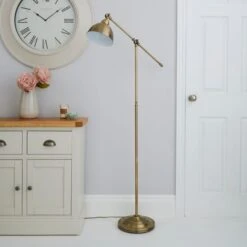 Lever Arm Floor Lamp 33 Lever Arm Floor Lamp -Dunelm 30145246 alt01