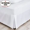 Non Iron Plain Dye White Fitted Valance Sheet 2 Non Iron Plain Dye White Fitted Valance Sheet -Dunelm 30145710