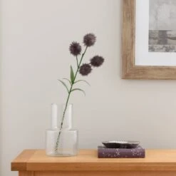 Artificial Purple Lavender Thistle Stem -Dunelm 30271146