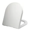 Thermoplast White Soft Close D Shape Toilet Seat 2 Thermoplast White Soft Close D Shape Toilet Seat -Dunelm 30287014