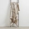 Super Soft Plaid Check Natural Throw 2 Super Soft Plaid Check Natural Throw -Dunelm 30410648