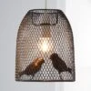 Livry Bird Grey Easy Fit Pendant Shade -Dunelm 30464647