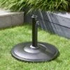 Black Concrete Parasol Base 1 Black Concrete Parasol Base -Dunelm 30477967