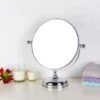 Oversized Chrome Free Standing Dressing Table Mirror 2 Oversized Chrome Free Standing Dressing Table Mirror -Dunelm 30565699
