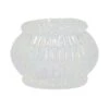 Ribbed Lustre Glass Tealight Holder