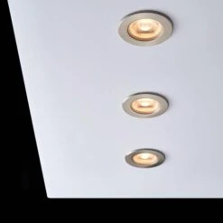 Basics Integrated LED Satin Nickel Flush Recess Light -Dunelm 30624106 alt09