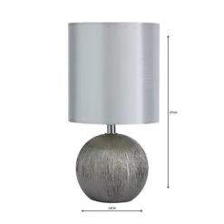 Adana Mini Ceramic Ivory Touch Dimmable Table Lamp -Dunelm 30624156 alt05