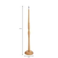 Legoli Turned Wood Floor Lamp Base -Dunelm 30624737 alt04