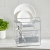 2 Tier Chrome Dish Drainer And Cutlery Holder -Dunelm 30646901