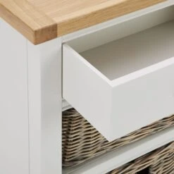 Compton Tall Side Table With Baskets, Ivory -Dunelm 30666561 alt04