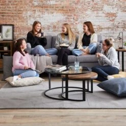 Easton Dobby Floor Cushion -Dunelm 30669554 alt07