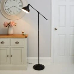 Lever Arm Floor Lamp 26 Lever Arm Floor Lamp -Dunelm 30674188