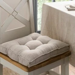 Cartmel Linen Seat Pad 11 Cartmel Linen Seat Pad -Dunelm 30689459