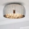 Seychelles Smoked Flush Ceiling Light -Dunelm 30690631
