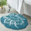 Leaf Green Bath Mat 2 Leaf Green Bath Mat -Dunelm 30711550