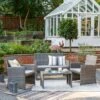 Cancun 4 Seater Rattan Grey Conversation Set 1 Cancun 4 Seater Rattan Grey Conversation Set -Dunelm 30719445