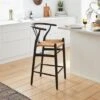 Lara Bar Stool, Beech Wood 1 Lara Bar Stool, Beech Wood -Dunelm 30720375
