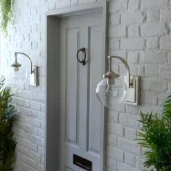 Twain Outdoor Globe Glass Wall Light -Dunelm 30730560 alt04