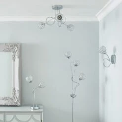 Portia 3 Light Floor Lamp -Dunelm 30730612 alt08