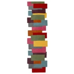 Abstract Collage Wool Runner 32 Abstract Collage Wool Runner -Dunelm 30751345