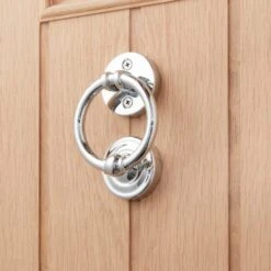 Traditional Chrome Door Knocker -Dunelm 30756559 alt01