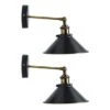 Set Of 2 Logan Grey Industrial Wall Light -Dunelm 30762320