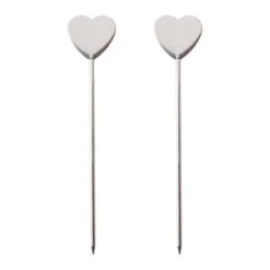 Pack Of 2 Heart Cake Testers