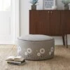 Scandi Print Grey Pouffe 1 Scandi Print Grey Pouffe -Dunelm 30765191