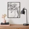 Framed Flower Bunch Wire Wall Art -Dunelm 30765576