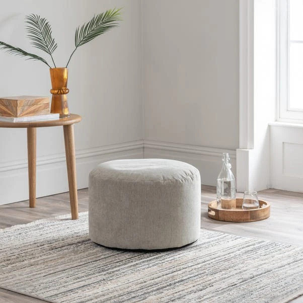 Bristol Pewter Pouffe 3 Bristol Pewter Pouffe