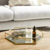Hexagonal Gold Tray 1 Hexagonal Gold Tray -Dunelm 30769123