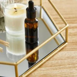 Hexagonal Gold Tray -Dunelm 30769123 alt01