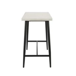 Zuri 2 Seater Rectangular Bar Table, Grey Concrete Effect 11 Zuri 2 Seater Rectangular Bar Table, Grey Concrete Effect -Dunelm 30769230 alt03