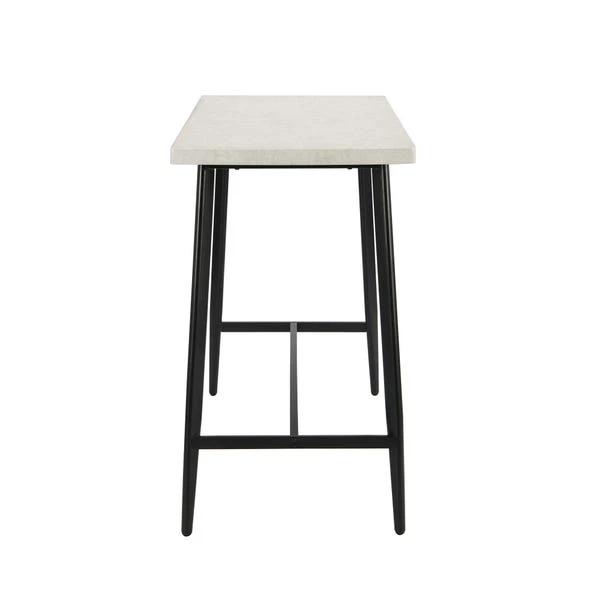 Zuri 2 Seater Rectangular Bar Table, Grey Concrete Effect 6 Zuri 2 Seater Rectangular Bar Table, Grey Concrete Effect - Image 4