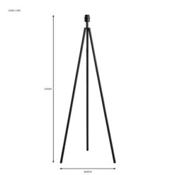 Santos Tripod Floor Lamp Base -Dunelm 30770043 alt07