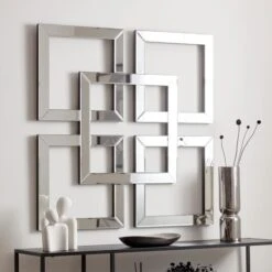 Luxe Decorative Geo Mirrored Wall Art