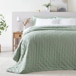 Ella Washed Bedspread -Dunelm 30780889