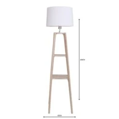 Beaumont Plant Stand Wooden Floor Lamp -Dunelm 30787666 alt05